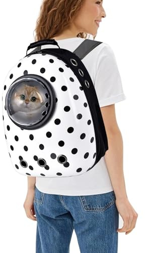 PETCUTE Hunderucksack,Atmungsaktive Hundetasche Haustier Hunde für Kleine Katzen Hunde,Raumkapsel Haustier Tragetasche mit Aufbewahrungstasche für Wasserflaschen,Katzenrucksack zum Reisen im Freien