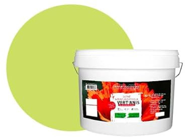 BOX DECO COULEURS Pintura natural ecológica interior exterior con aspecto satinado Natura – 10 l/130 m² [Clase energética A+], verde anís