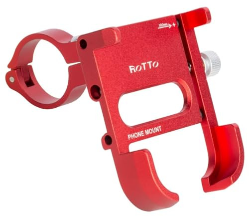 ROTTO Handyhalterung Fahrrad Telefonhalterung Aluminium mit 360 ° Drehung
