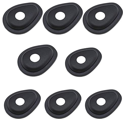 2 Sätze Motorrad Blinker Adapterplatten Kompatibel mit Yamaha MT07 MT09 Blinkerplatten Vorne Hinten Blinker Abdeckung Blinker Adapterplatte aus Kunststoff In Schwarz