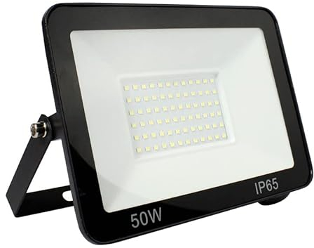 B·LED BARCELONA LED - Proyector LED exterior 50W - 95lm/W - IP65 - Negro - Blanco Frío