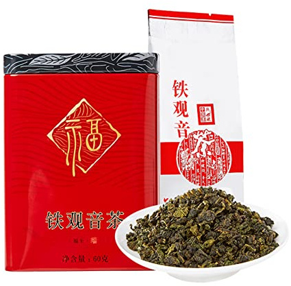 Tè Tieguanyin Oolong - Tè Tie Guan Yin - Tè Tieguanyin - Tè Oolong a Foglie Sfuse - Iron Goddess Of Mercy - 铁观音茶 乌龙茶 - 60g(2.1oz)