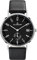 Dugena Herren-Armbanduhr 4460666-1 Mondo, Quarz, Edelstahl, Lederarmband, Dornschließe, 3 bar