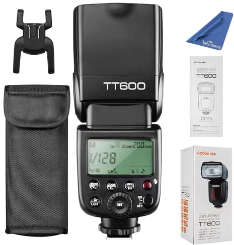 Godox Flash TT600 - Speedlite Flash with Built-in Trigger System Compatible for Canon Nikon Pentax Olympus Fujifilm Panasonic,Creative Lighting for DSLR Cameras