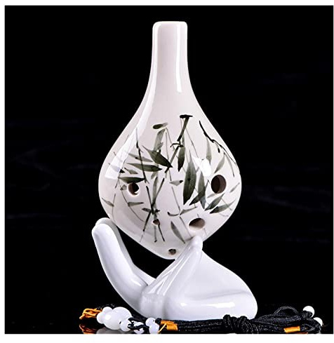 principianti ocarina Ocarina Per Principianti Ocarina In Ceramica A 6 Fori AC-tune Strumento Musicale Per Ocarina A Bocca Lunga Dipinta A Mano A Sei Fori Contralto ocarina professionale (Color : 16)