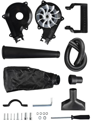 Winkelschleifer-Aufsatz, Doppelfunktionsgebläse und Staubsauger, Lüfterleistung, Schnelle Installation, Ergonomischer Griff, Robust und Sturzsicher für Effiziente