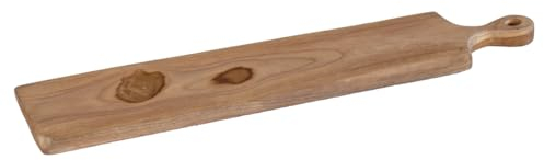 Meubletmoi Longue Planche à découper/à Pain L. 61 cm en Bois de Teck avec Manche – Fabrication Artisanale - ERRA