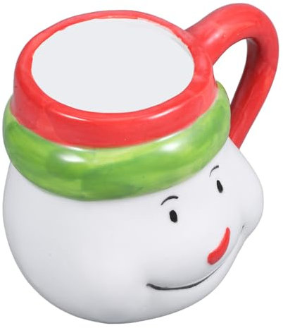 AUTSUPPL Schneemann-motiv Keramik-wasserbecher Dekorativer Weihnachts-becher Getränkebecher Mit Weihnachtsmotiv