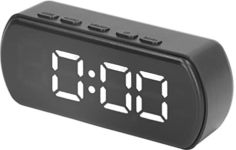 KIMISS Innovativa Mini Sveglia Digitale Portatile a LED per Camera da Letto con Display della Temperatura, Ideale per Viaggi e Decorazioni per la Casa (WHITE)