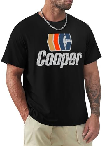 Vintage Cooper Hockey T-Shirt custom t shirt blank t shirts man clothes t shirts for men Black XXL