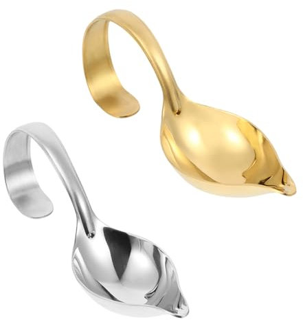 MAGICLULU Cucharas De Acero Inoxidable Cucharones Para Salsa 2unidades Hogar 304