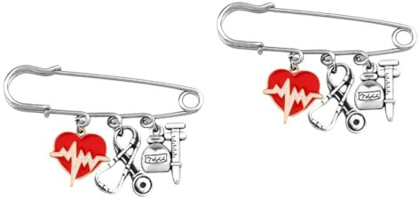 DEARMAMY 2 Stück Arzt Und Krankenschwester Brosche Boutonniere Anstecknadeln Krankenschwester Anstecknadel Krankenpflege Anstecknadel Anstecknadel Für Frauen Jeans Anstecknadel