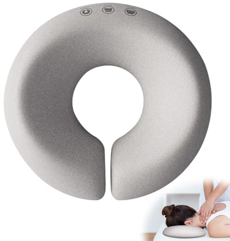 HIULLEN Cuscino Massaggiante Per Il Viso, Cuscino Massaggiante Per Il Viso A Forma Di U, Foro Per La Testa Del Cuscino Massaggiante, Poggiatesta Massaggiante Per Il Letto Per Scrivanie, Spa, Salone