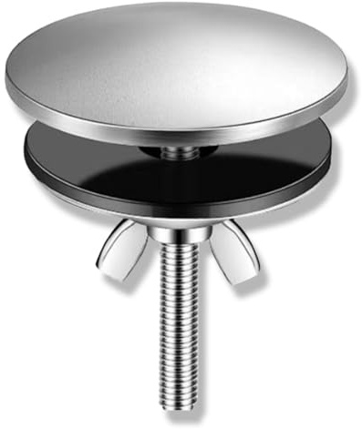 WUSJCOF Tapa para grifo, tapa de fregadero de latón cromado, adecuada para tapones de fregadero para casa, cocina y baño, tapa para fregadero (5 cm)