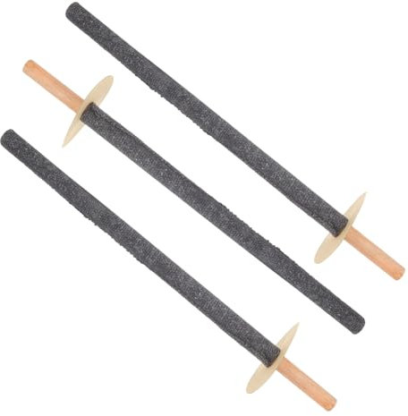 GALPADA 3 Piezas Antorchas de Madera para Exterior Antorchas de Jardín Resistentes Iluminación Portable para Decoración de Patio al Aire