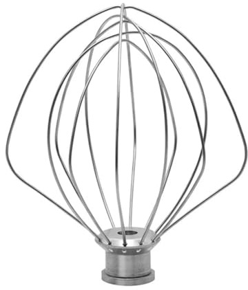 Stainless Steel Whisk Accessory - Compatible with Kitchenaid K45WW, 5K45, 5KSM150 - Stand Mixer Heads