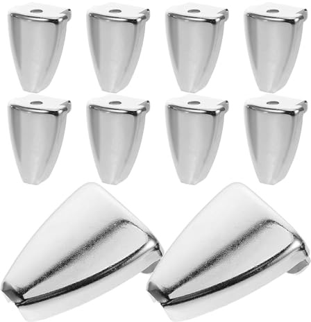 Gancho de Batería para Caja y Bombo 10 Piezas de Aleación | Plata, Conector de Garra para Batería, Diseño Versátil, Mejora Estabilidad y Sonido en Conjunto