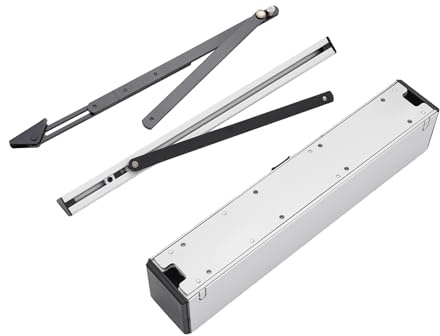 Automatisk dörröppnare, elektrisk dörröppnare med push- och dragarmar fjärrkontroll för trä-, metall- eller ramdörrar