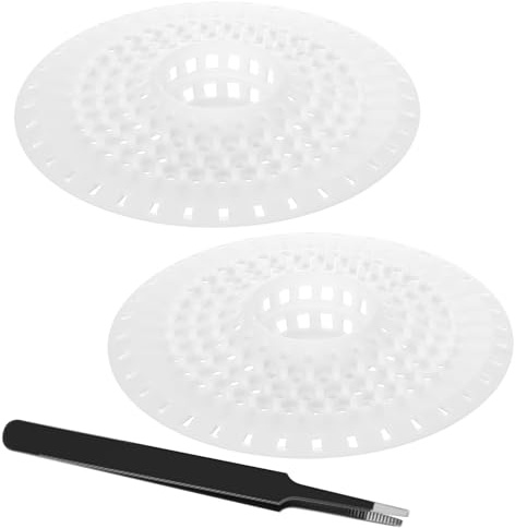 ANBEEISS 2 Pz Tappo Doccia in Silicone | Filtro Capelli, Raccogli, Scarico Lavandino Bagno, Ventosa per Lavello Cucina, Vasca da Bagno