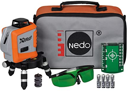 Nedo Multi Linienlaser X-Liner 360² green Kreuzlinienlaser grüner Kreuzlaser Nivellierlaser
