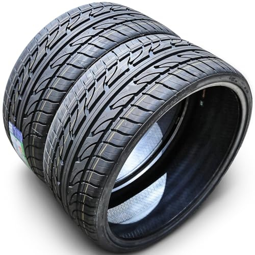 Set of 2 (TWO) Haida Racing HD921 Summer Passenger Car High Performance Radial Tires-245/30R24 245/30ZR24 245/30/24 245/30-24 94W Load Range XL 4-Ply BSW Black Side Wall UTQG 420AA