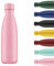 Chilly's Water Bottle - Stainless Steel and Reusable - Leak Proof, Sweat Free - Pastel - All Pink - 500ml