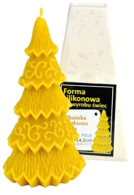 Kerzengießform Dekorierter Weihnachtsbaum Silikonform Kerzen Bienenwachs Tanne