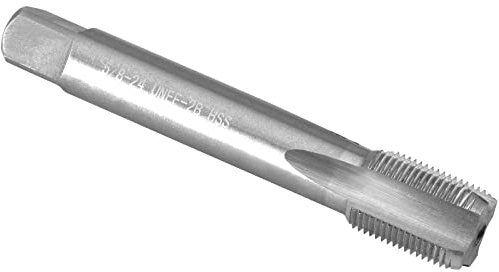 Burkit 5/8 Zoll-24 UNEF Gewindebohrer rechts, HSS 5/8 x 24 UNEF gerade geriffelte Maschinengewindebohrer