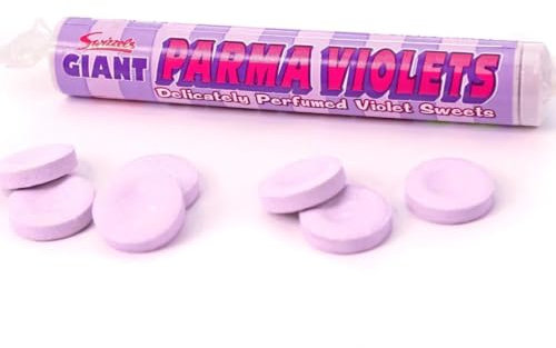 24 Rolls of Love Hearts/Parma Giant Violets/Fizzers by Swizels (Parma Violets)