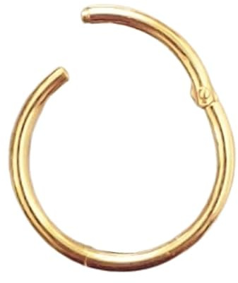 Generisch I PIERCING Clicker I Maße: 1,0 x 10 mm I Echt 585 Massiv Gelbgold I
