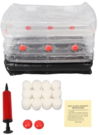 Mxzzand Pilz Monotub Kit, Langlebig, Praktisch, Quadratisch, Aufblasbares Pilz Monotub Kit, Abflussöffnungsdesign für das Pflanzen von Pilzen