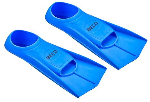 BECO Silikon Kurzflossen Schwimmflossen blau