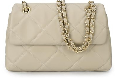 Gladdon Damen Umhängetasche, Gesteppte Handtasche PU Leder Schultertasche | Elegante Tasche mit verstellbarem Schultergurt, mehreren Fächern und praktischem Design Für Handy, Alltag und Reisen