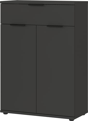 Germania Schuhschrank 2790-547, in Graphit, Platz für bis zu 15 Paar Schuhe, 75 x 108 x 37 cm (BxHxT)