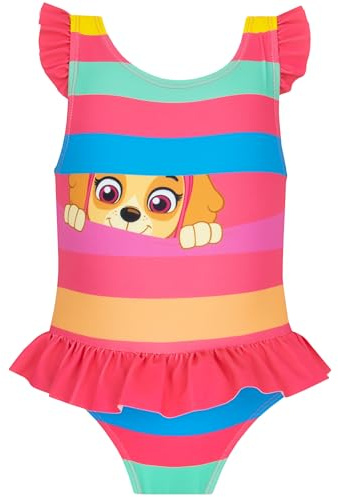 Bañador Patrulla Canina | Bañador Natacion Niña Skye | De Una Pieza | Rosa 2-3 años
