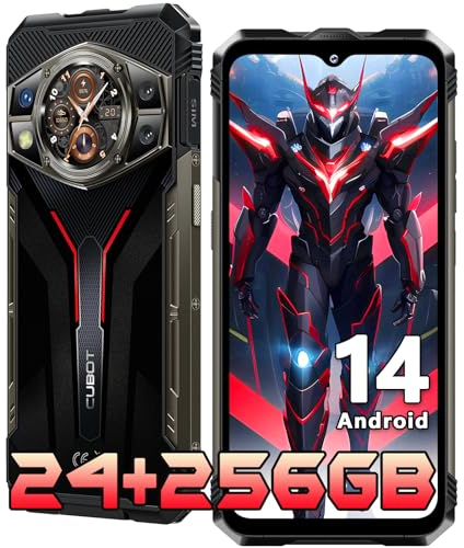 CUBOT Kingkong AX Rugged Smartphone 2024-24GB+256GB/1TB Telefono Indistruttibile Android 14, 100MP, 120Hz 6.58'' FHD+ Cellulare Antiurto, 5100mAh(33W), Doppio Schermo/IP68/IP69K/Dual SIM/NFC/OTG/GPS