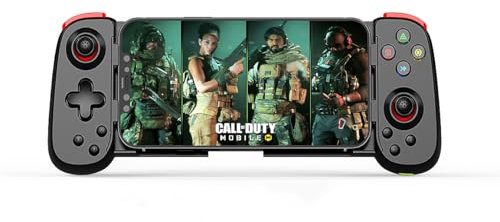 Megadream Manette de jeu sans fil pour iPhone/Android, MFi Bluetooth pour iOS/Switch/Lite/PC/PS/Cloud Gaming Manette extensible pour iPhone 15 14 13/Plus/Pro/Max, Direct Play (noir)