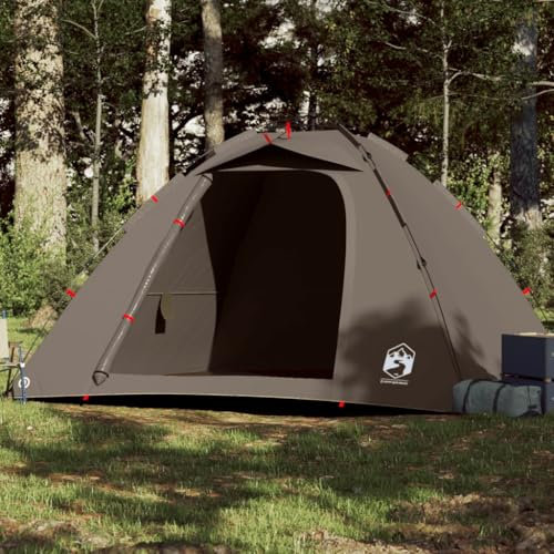 Tino Tech Angelzelt 4 Personen Outdoor Tent Ultraleicht Campingzelte im Freien Gruppenzelt Winddicht Campingzelt Große Wurfzelt Trekkingzelt 262x254x172 cm Polyester Braun