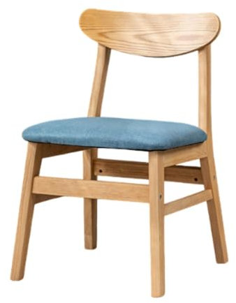 SiaBiced Gemütlicher Holzstuhl mit Natürlicher Eleganz für Zuhause Und Gastronomie, Blau