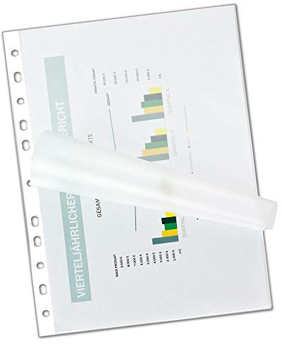 VEPATIM 100 Laminierfolien DIN A4+ mit Abheftrand/Filex