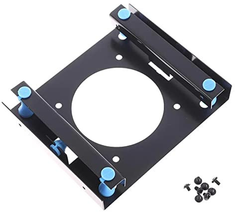 HUAJINGKEJI 3.5inch To 5.25inch Internal Hard Disk Mounting Bracket With Screws Rubber Stand And Cushion For Shock Reduction