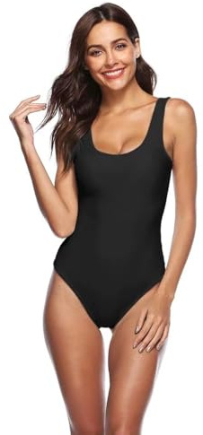 XFSRG Costume Intero Donna Elegante One Piece Monokini Schiena Aperta Body Modellante Mare Piscina Costume Contenitivo Vita Alta No Segno Abbronzatura Tankini Costumi Interi Curvy
