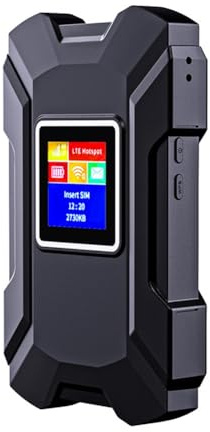 Qutsvosh Módem portátil inalámbrico 4G Lte Router Wifi Mini punto de acceso al aire libre bolsillo Mifi 150mbps ranura para tarjeta SIM repetidor 3000 mAh, negro