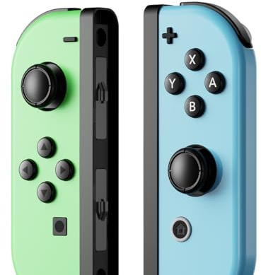Talacone Manette sans fil pour Switch, manette de remplacement pour Switch/OLED/Lite avec double vibration/réveil/contrôle de mouvement/axe gyroscopique vert