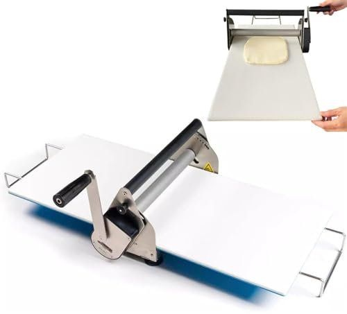 Srotolatrice Pieghevole Per Pasta Da 30 Cm, Sfogliatrice Manuale Per Pasta E Fondente, Spessore Regolabile, Attrezzatura Commerciale Pieghevole Per Pasticceria