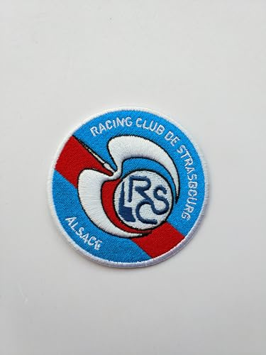 2stk FC Strasbourg Aufnäher Patch Football Fussball Soccer Club Iron on bügelbild aufbügler Badge Team logo