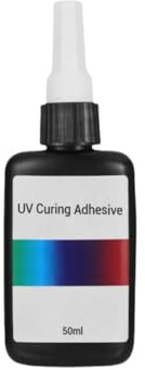 Ultra-Clear UV Curing Adhesive for Universal Application, Hard Type Crystal Clear UV Resin glue for Plastic Repair, Glass Light, Craft Decor (1PCS)