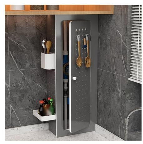 Copertura per tubazioni dello scaldabagno con 4 ganci, kit decorativo per cucina, bagno e garage, elegante schermatura per gasdotto e espositore in plastica in legno