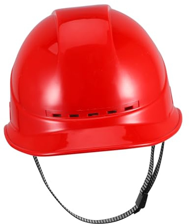 Operitacx Schutzhelm Für Baustellen Und Heimwerkerarbeiten Mit Belüftung Aus Robustem Verstellbarer Kinnriemen Für Passform