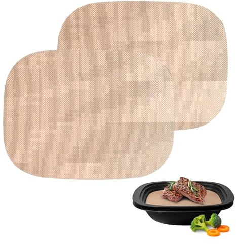Dauerbackfolie für Thermomix TM7 Varoma, 2 Stück Wiederverwendbare Antihaft-Backfolie, Spülmaschinengeeignet & Hitzebeständig (250°C) – Backpapier-Ersatz für Vorwerk Zubehör